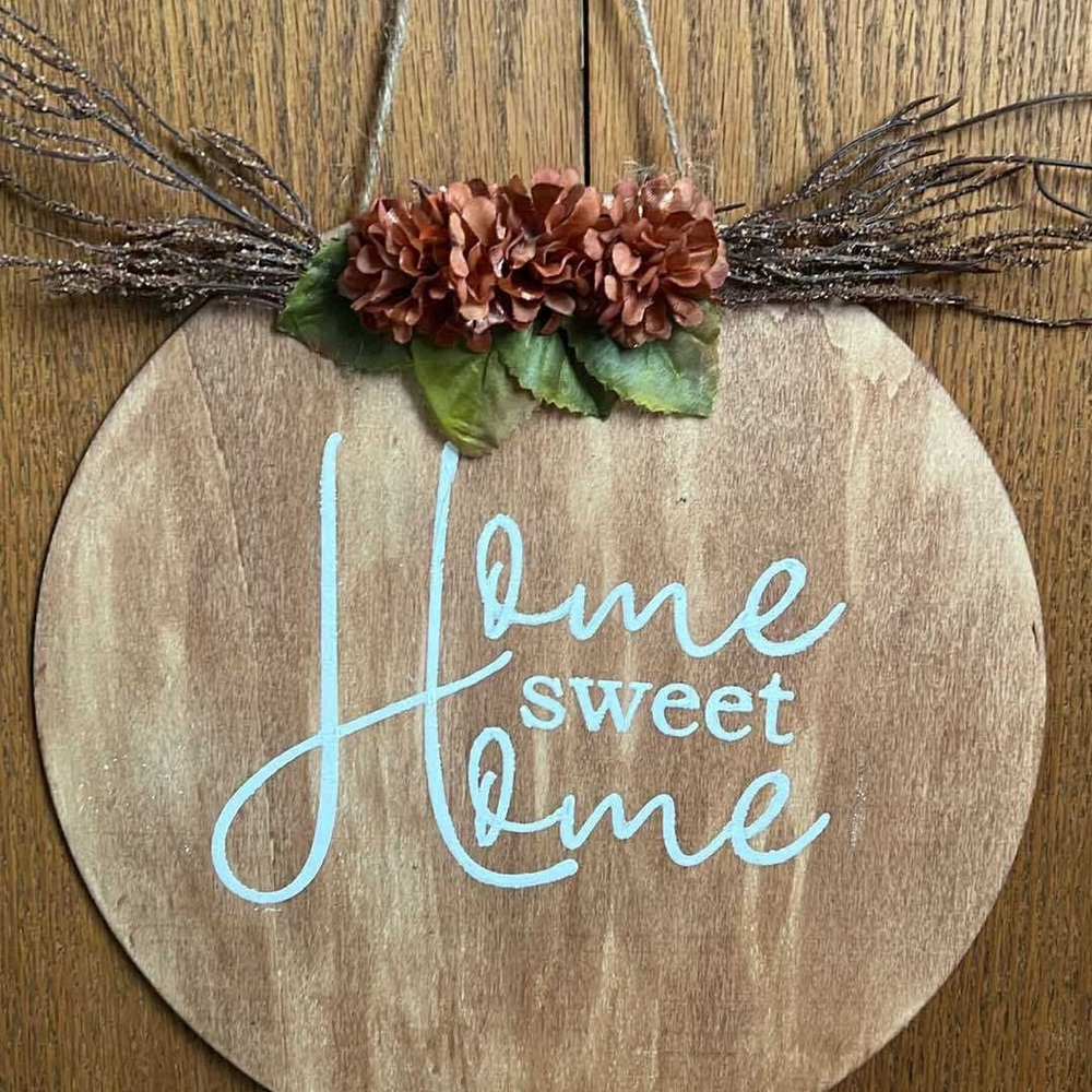 Rustic Brown 'Home Sweet Home' Wall Decor